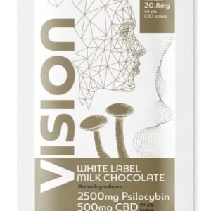 104 MG micro dose per square. Psilocybin 2500 MG CBD 500 MG Flavour: White Label Milk Chocolate