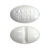 white oval pill xanax