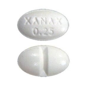 white oval pill xanax