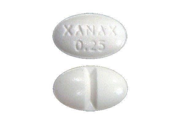 white oval pill xanax