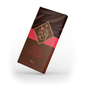Well Spore & Co Dark Chocolate Raspberry Mushroom Bar – 6000mg